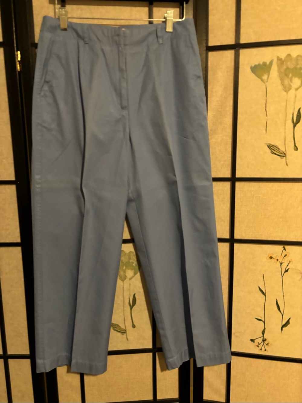 NWT Talbots Light Blue Straight Crop Pants